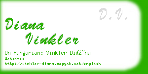 diana vinkler business card